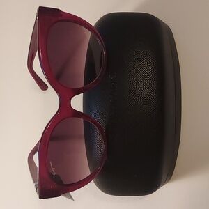 Ferragamo sunglasses women brown light purple frame and lens